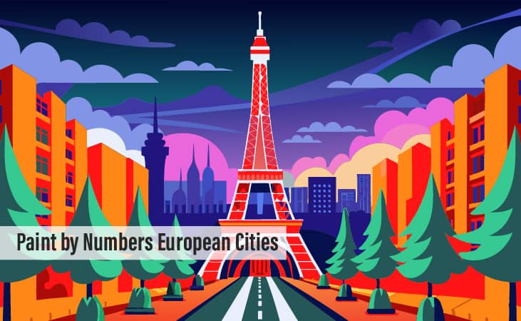 Paint by Numbers European Cities