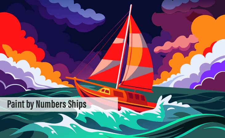 Paint by Numbers Ships