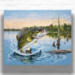 Bass Fish - Fish Paint by Number Kit