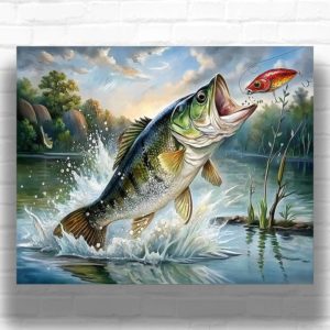 Bass Fish - Fish Paint by Number Kit