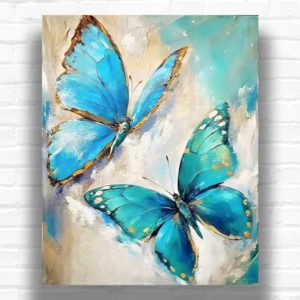 Blue Butterflies - Paint By Numbers Butterflies