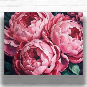 Bouquet of Pink Peonies - Flowers Paint by Numbers Kit