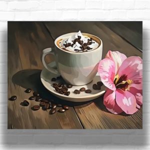 Cappuccino Coffee - Coffee Paint by Numbers