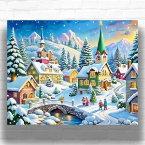 Christmas Day - Christmas Paint by Number Kits for Adults