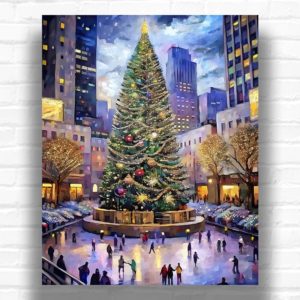 Christmas Tree in New York - Christmas Paint by Number Kits