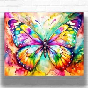 Colorful Butterfly - Paint By Numbers Kit