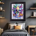 Colorful Butterfly Skull - Paint By Number Kit