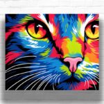 Colorful Cat Paint by Number