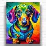 Colorful Mini Dachshund - Dog Paint by Numbers