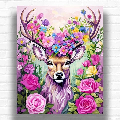 Fairy Forest Deer - Paint by Numbers Deer