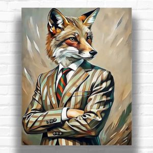 Gentleman Fox - Paint by Numbers Fox