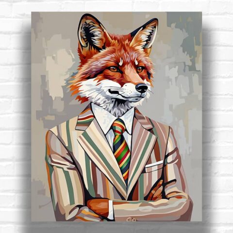 Gentleman Fox - Paint by Numbers Fox