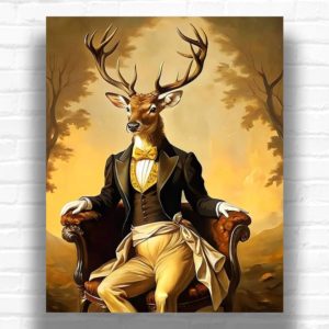 Gentleman Mister Deer - Paint by Numbers Deer