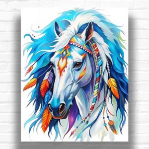 Indian Horse - Horse Paint by Number for Adults