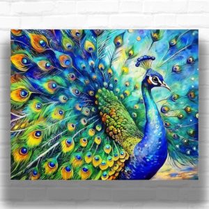 Indian Peacock - Paint By Numbers Kit