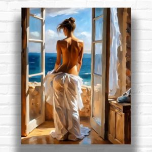 Lady at Window - Paint by Number Kit