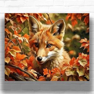 Little Fox in Fall - Paint by Numbers Kit