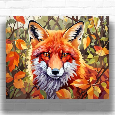 Little Fox in Fall - Paint by Numbers Kit