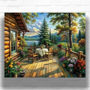 Nordic Summer Evening - Landscape Paint by Numbers Kit