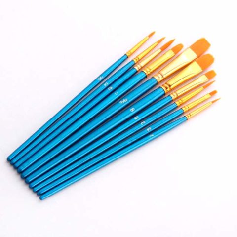 Paint Brushes for Paint by Numbers 10 Pcs Set