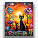 Sun and Cats - Paint by Number Kits Cats