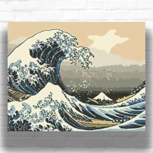 The Great Wave off Kanagawa by Katsushika Hokusai 1831 - Paint by Number Kit