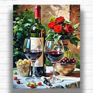 Wine Tasting - Paint by Numbers Wine Theme