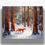 Winter Fox - Fox Paint by Numbers for Adults