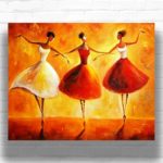 Abstract Dancing Women - Abstract Paint by Number Kits