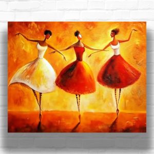 Abstract Dancing Women - Abstract Paint by Number Kits