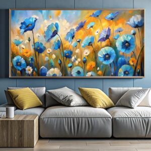 Blue Poppies Painting - Extra Large Paint by Number Kits