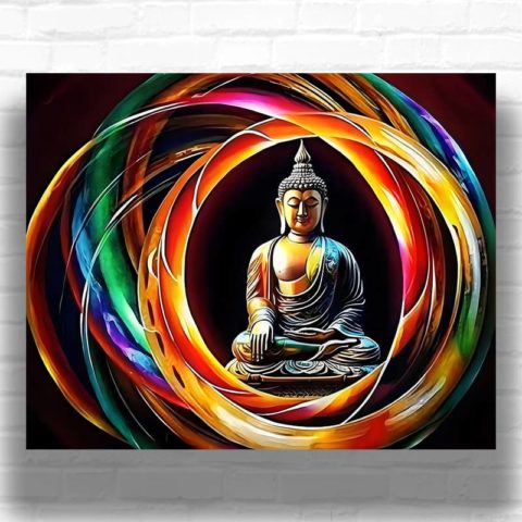 Buddha Circle - Buddha Paint by Numbers