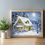 Christmas in Mountains - Paint by Numbers Kit