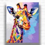 Colorful Giraffe - Paint by Numbers Giraffe