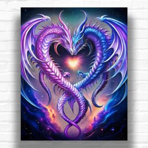 Dragon Heart - Paint by Numbers Dragon