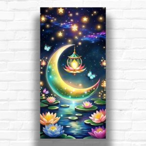 Fantasy Crescent Moon - Large Size Paint by Numbers