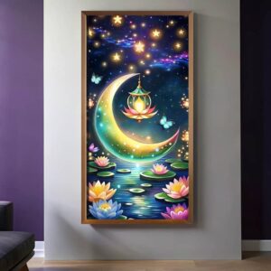 Fantasy Crescent Moon - Large Size Paint by Numbers Kits