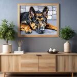 German Shepherd Dog - Dog Paint by Numbers Kit