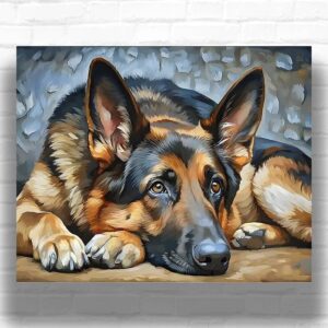 German Shepherd Dog - Paint by Numbers Dog