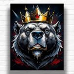 King Bear - Paint by Numbers Bear