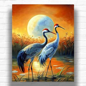 Sandhill Cranes - Bird Paint by Number Kits