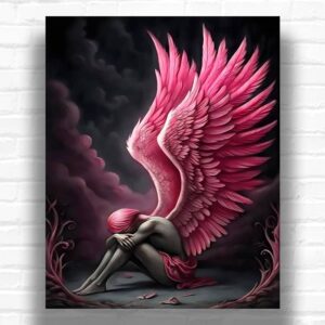 The Crying Angel - Angel Paint by Number