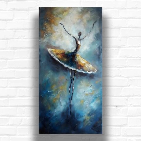 Abstract Ballet Dancer - Large Abstract Paint by Numbers