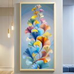 Abstract Ginkgo Leaf - Large Paint by Number Kits