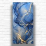 Blue Gold Texture - Large Paint by Number Kit