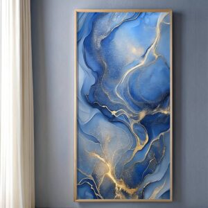 Blue Gold Texture - Large Paint by Number Kits for Adults