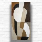 Brown and Beige Abstract Art - Extra Large Print Paint by Numbers