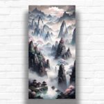 China Countryside Village - Large Canvas Paint by Numbers