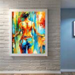 Colorful Woman Silhouette - Paint by Numbers Abstract