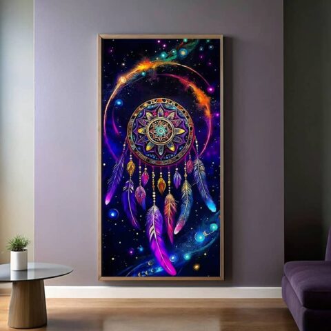 Dream Catcher at Night - Extra Large Paint by Numbers Canvas